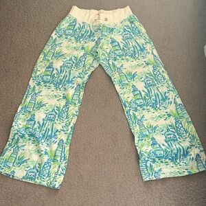 Lily Pulitzer linen pull on palazzo type casual pants